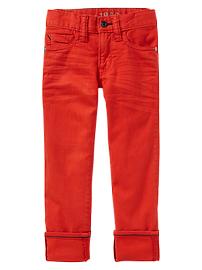 Skinny fit colored jeans