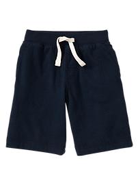 Solid knit shorts