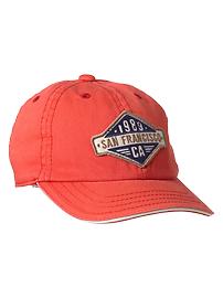 Logo patch baseball hat