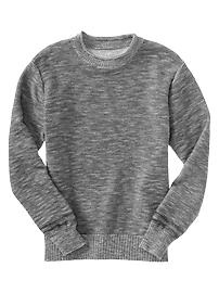 Roll-neck slub sweater