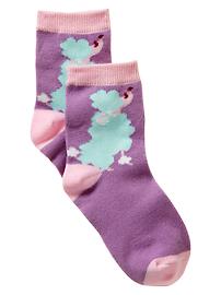 Poodle crew socks