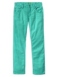 Turquoise straight jeans