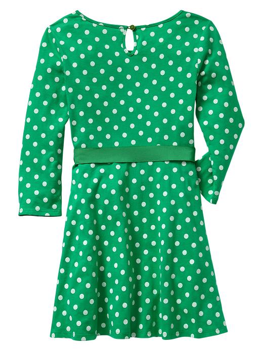 View large product image 1 of 1. Long-sleeve dot dress