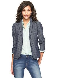 Chambray academy blazer