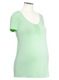 Pleated scoop top