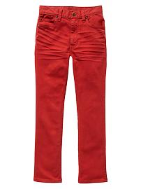 Slouch orange skinny jeans
