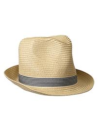 Straw fedora