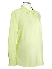 Solid popover shirt