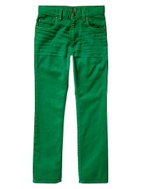 Slouch green skinny jeans