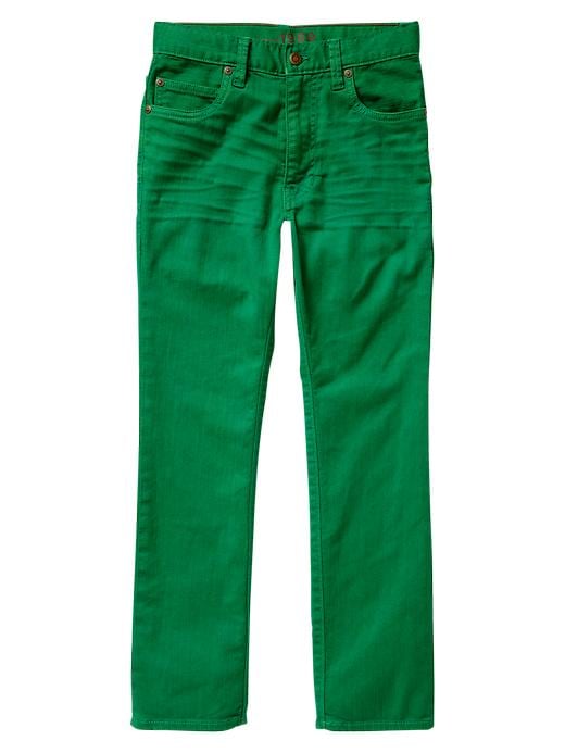 Image number 1 showing, 1969 green slouch skinny jeans