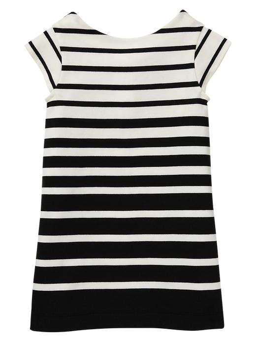 View large product image 1 of 1. Striped ponte dress