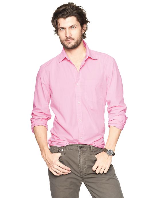 Image number 5 showing, Lived-in wash solid shirt