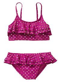 Ruffle dot two-piece