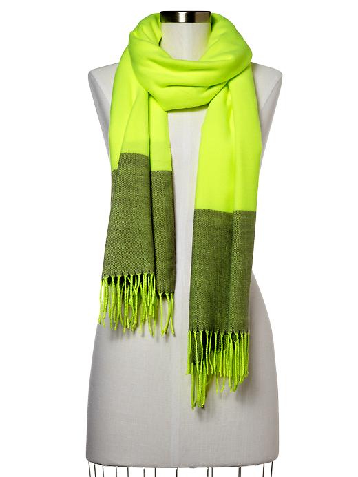 View large product image 1 of 1. Cozy neon scarf