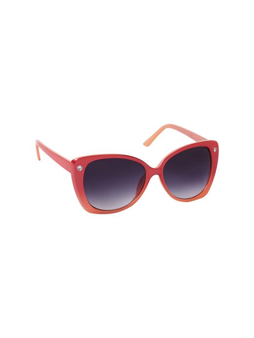 View large product image 1 of 1. Ombre rhinestone sunglasses