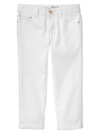 1969 white super skinny capri jeans