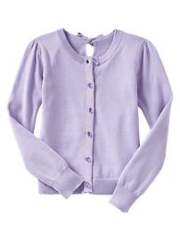 Puff-sleeve cardigan