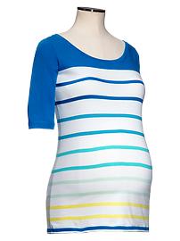 Colorblock striped T