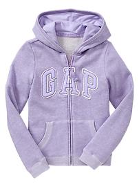 Marled arch logo hoodie