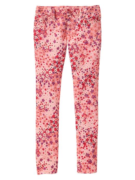 View large product image 1 of 1. 1969 floral super skinny jeans