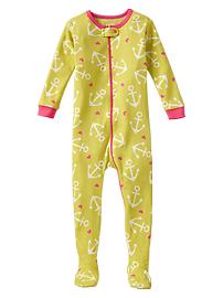 Anchor footed sleep one-piece
