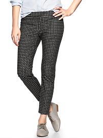 Slim cropped print pants