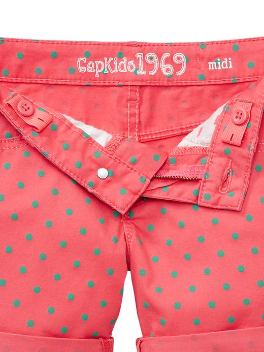 Image number 3 showing, 1969 dot denim midi shorts
