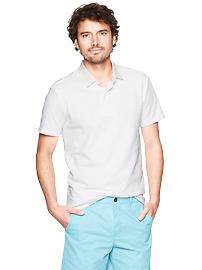Solid jersey polo