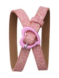 Glitter heart belt