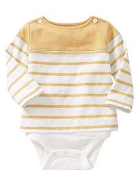 Striped colorblock body double