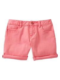 Colored midi shorts