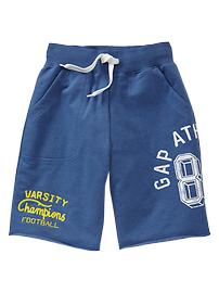 Fleece graphic shorts