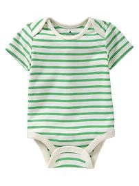 Lapped striped bodysuit