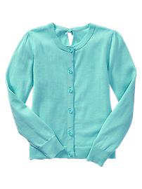 Puff-sleeve cardigan