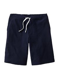Slub jersey shorts