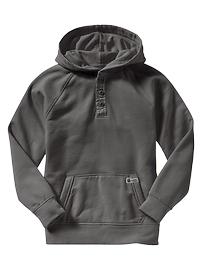 Henley raglan hoodie