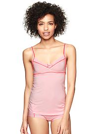 Scalloped mesh modal cami