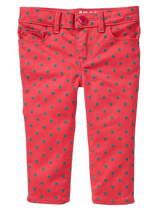 Image number 5 showing, Colored dot skimmer jeans
