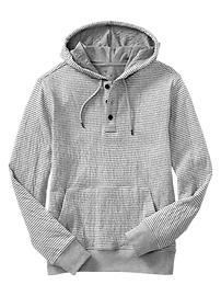 Striped pullover hoodie