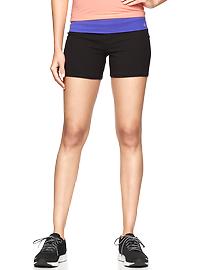 GapFit fitted cotton foldover shorts