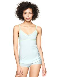 Scalloped mesh modal cami
