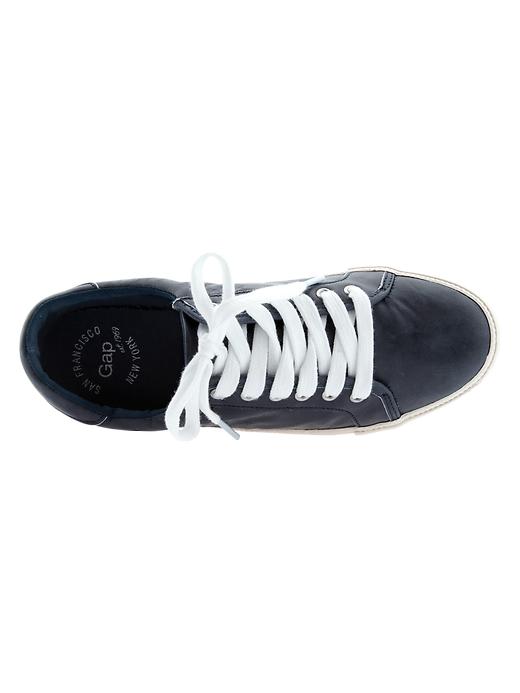 Image number 3 showing, Leather sneakers