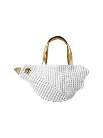 Knit bird tote