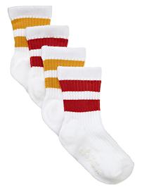Striped tube socks (2-pack)