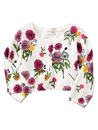 Floral print cardigan