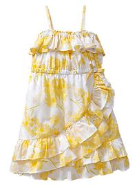 Asymmetrical ruffle dress