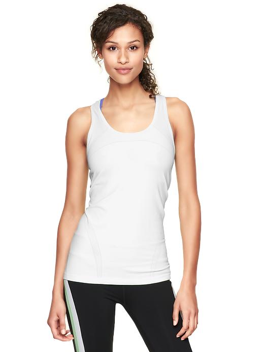 View large product image 1 of 1. GapFit Motion racer tank