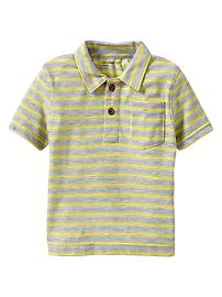Striped polo shirt