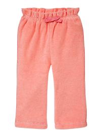 French terry ruffle pants