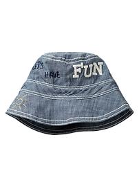 Chambray bucket hat